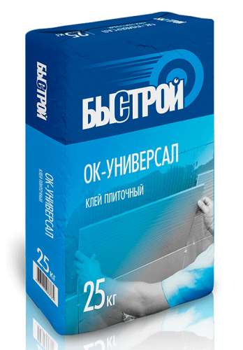 Быстрой ОК-теплоизоляция, облицовочная клеевая смесь для системы cкрепленной теплоизоляции, 25 кг